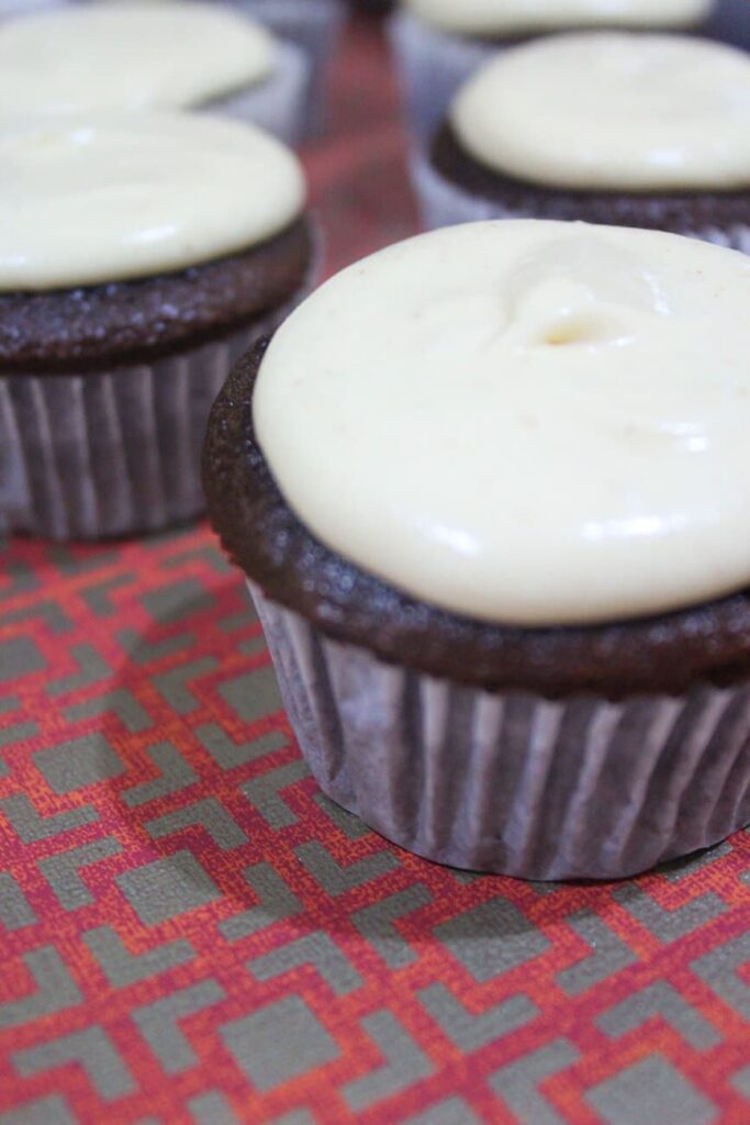 Cupcakes de chocolate y chai caseros
