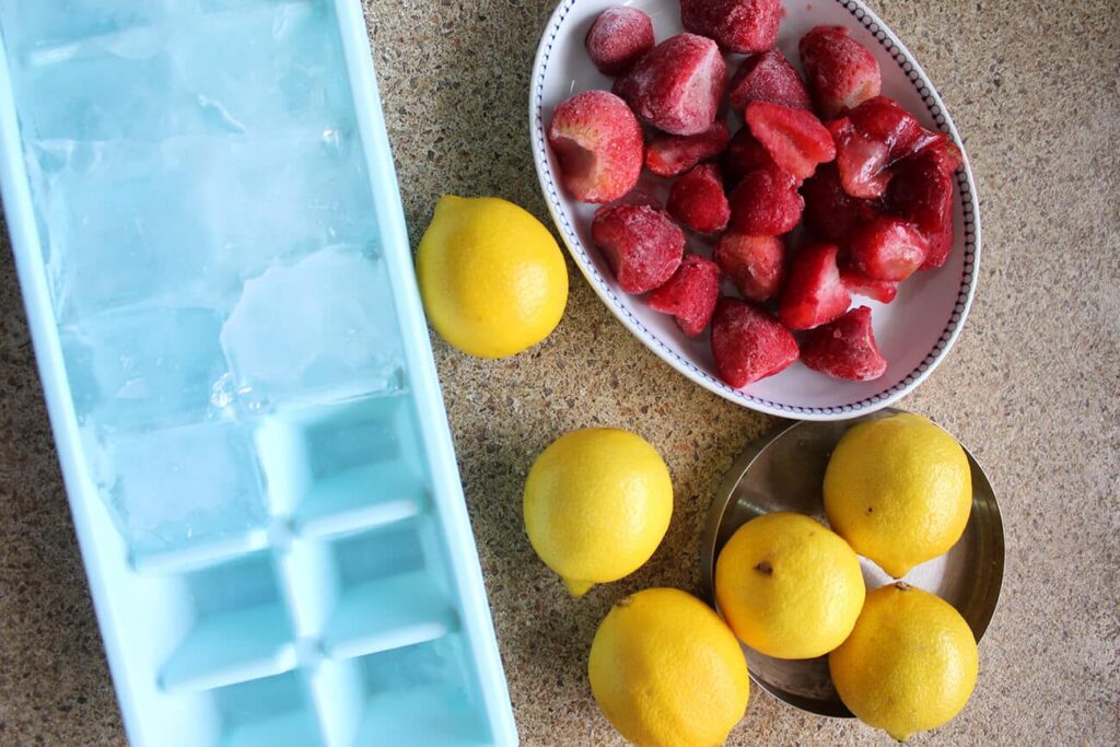 Limonada de fresa casera 