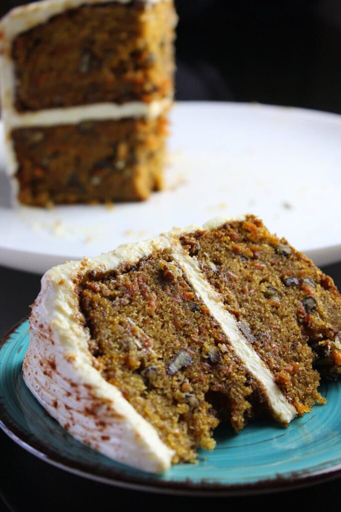 Pastel o tarta de zanahoria