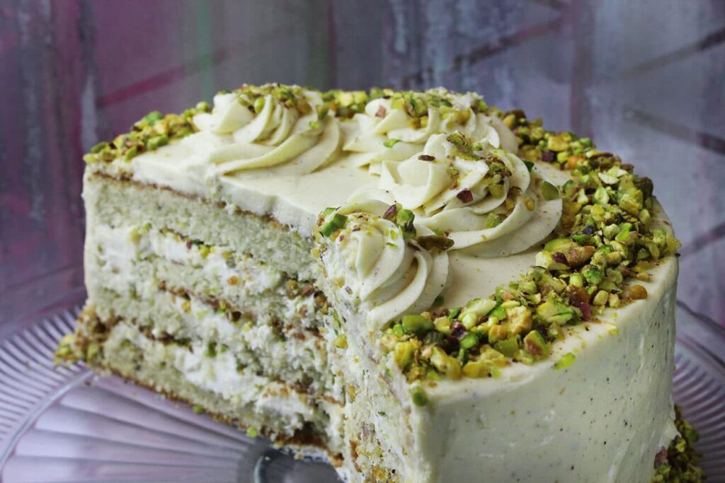 Receta de pastel de pistache