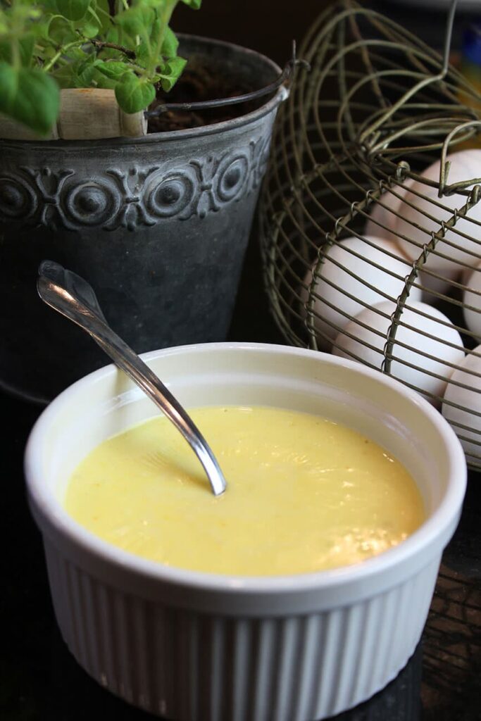 Salsa holandesa receta