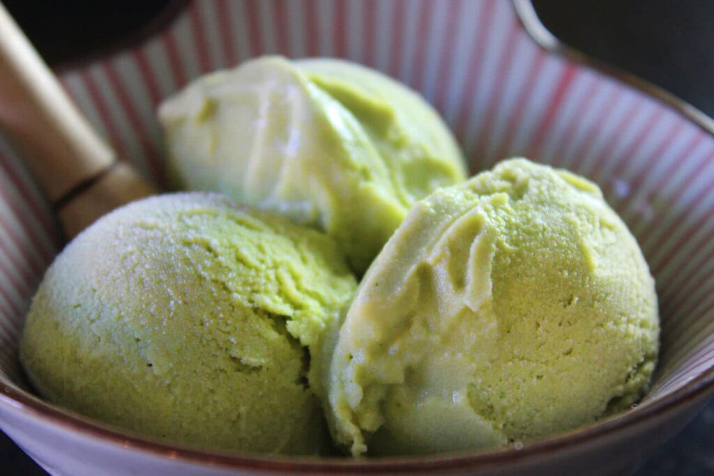 Nieve de matcha receta