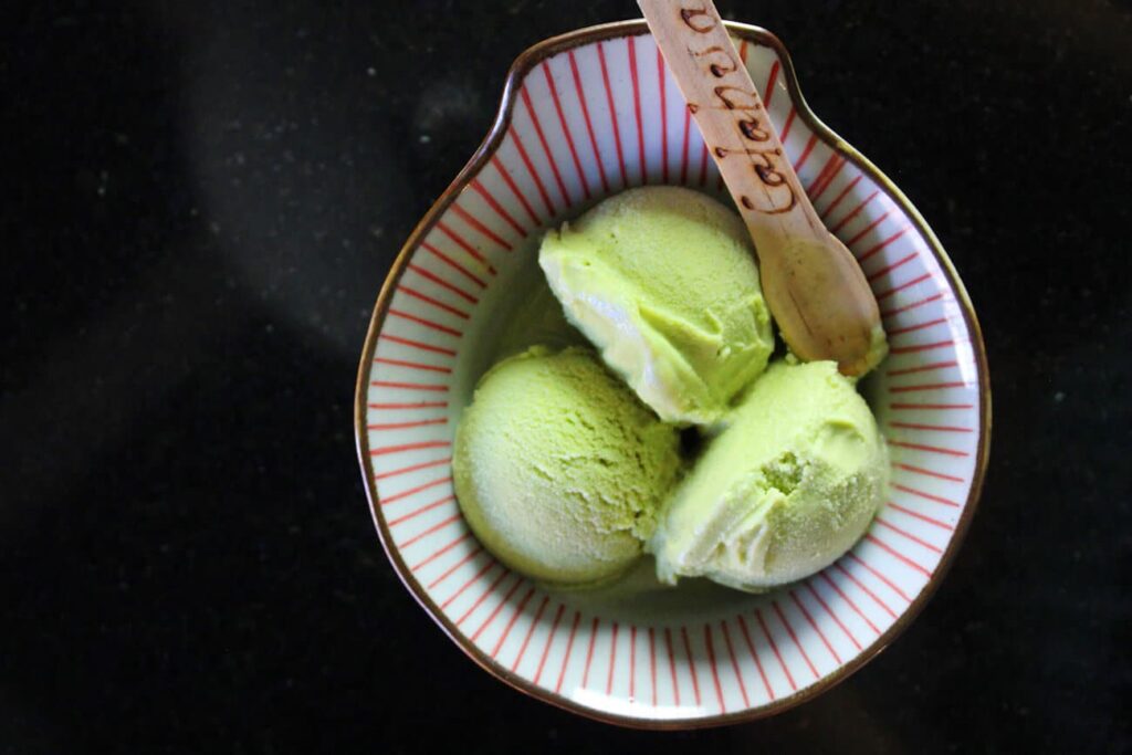 Helado de matcha receta
