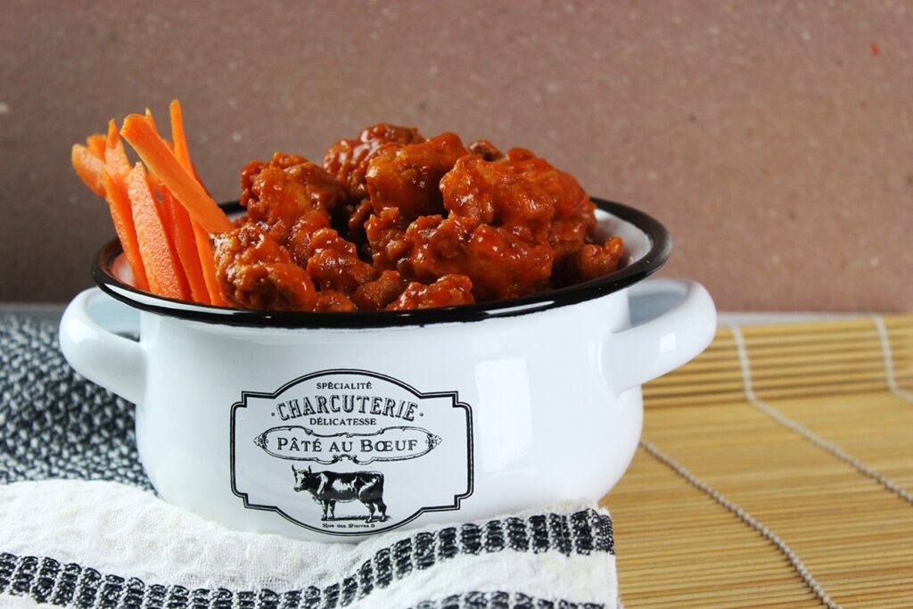 Homemade boneless buffalo wings