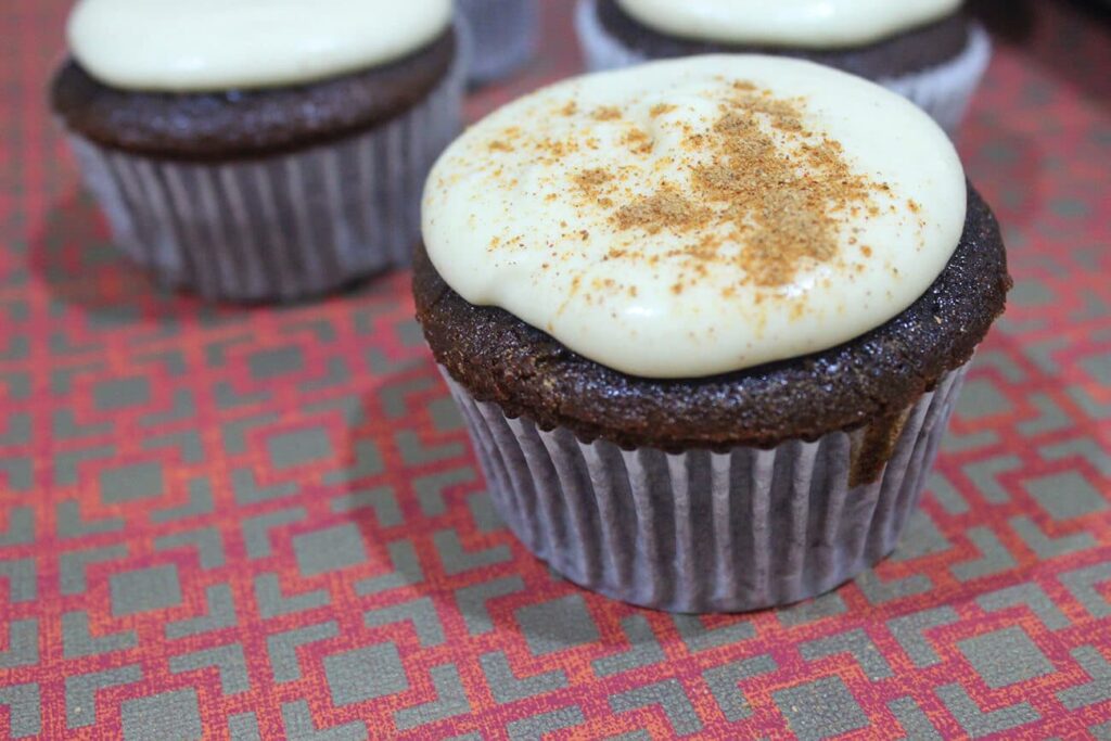 Chocolate chai cupcakes
