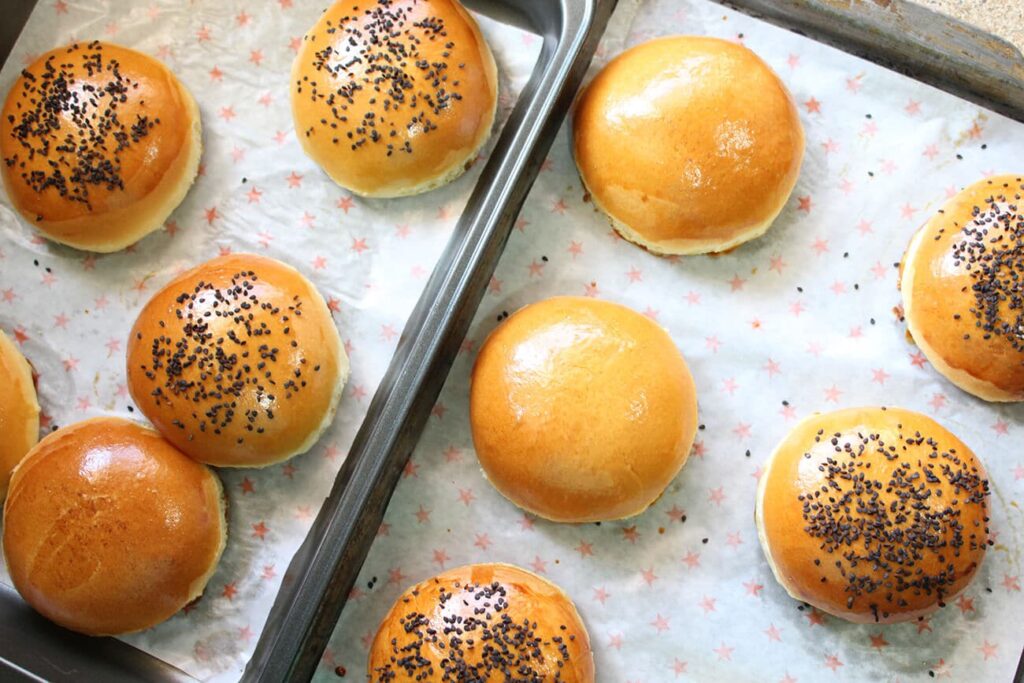 Hamburger brioche buns recipe