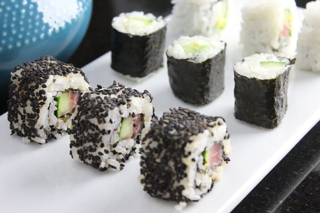 Maki sushi rolls