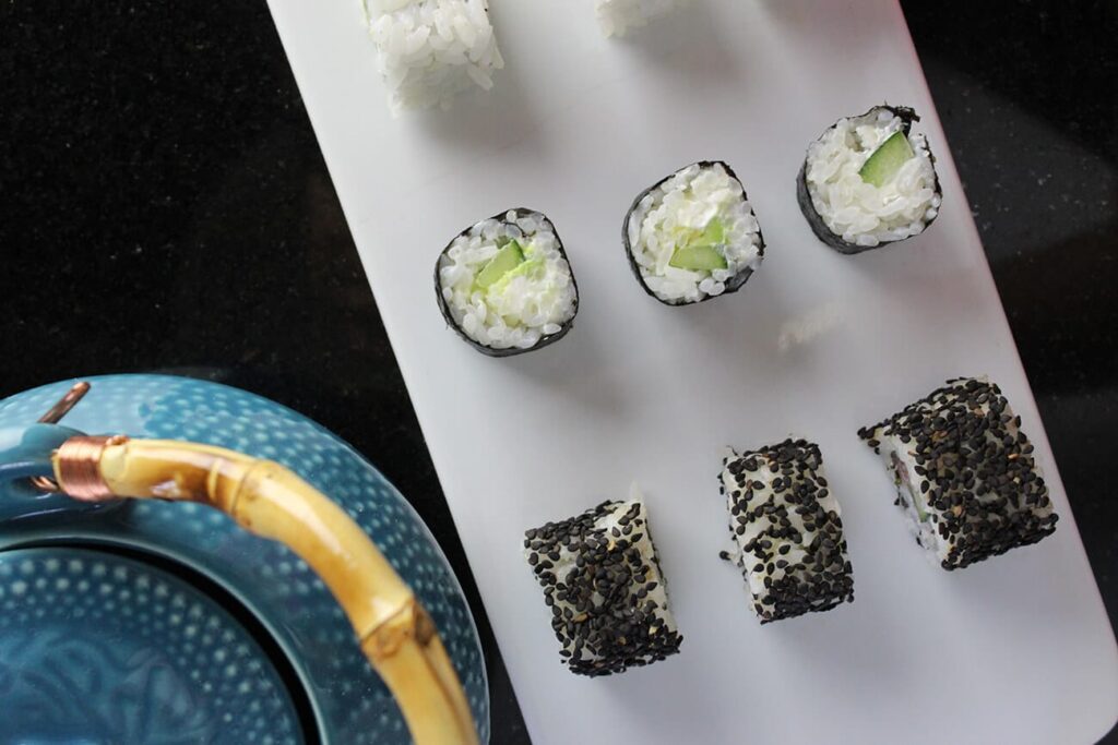 Homemade sushi