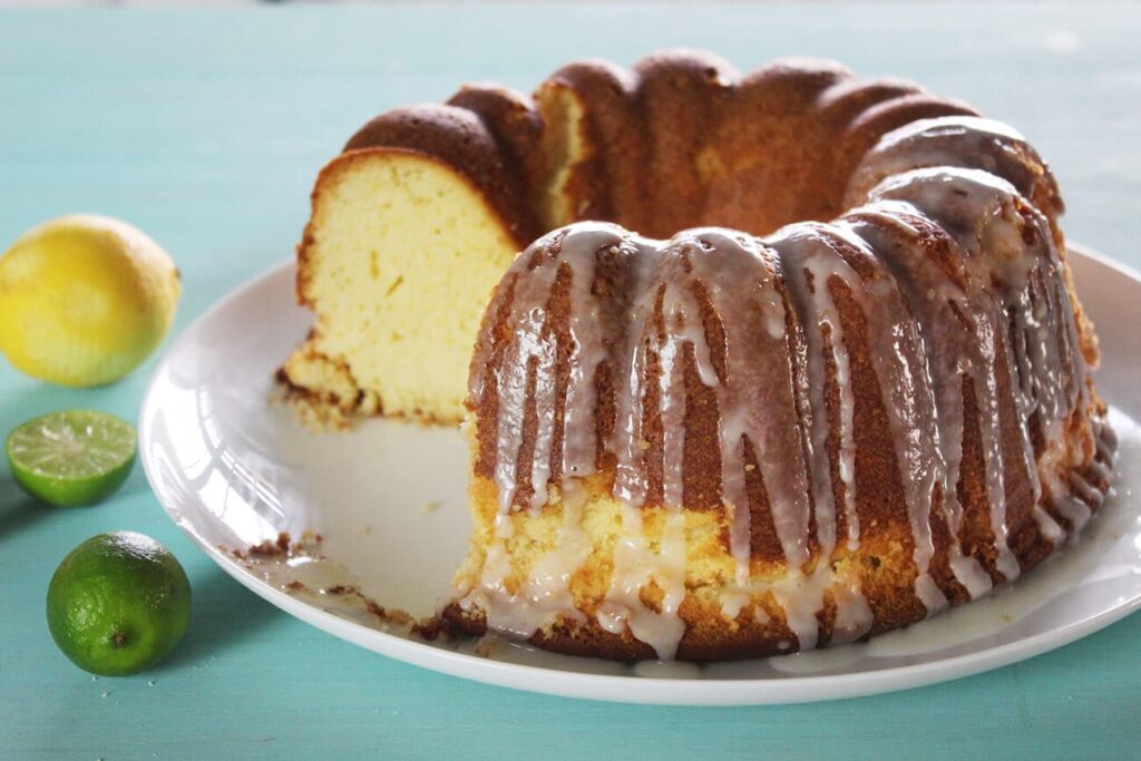 Bizcocho o panqué de limón o lima receta