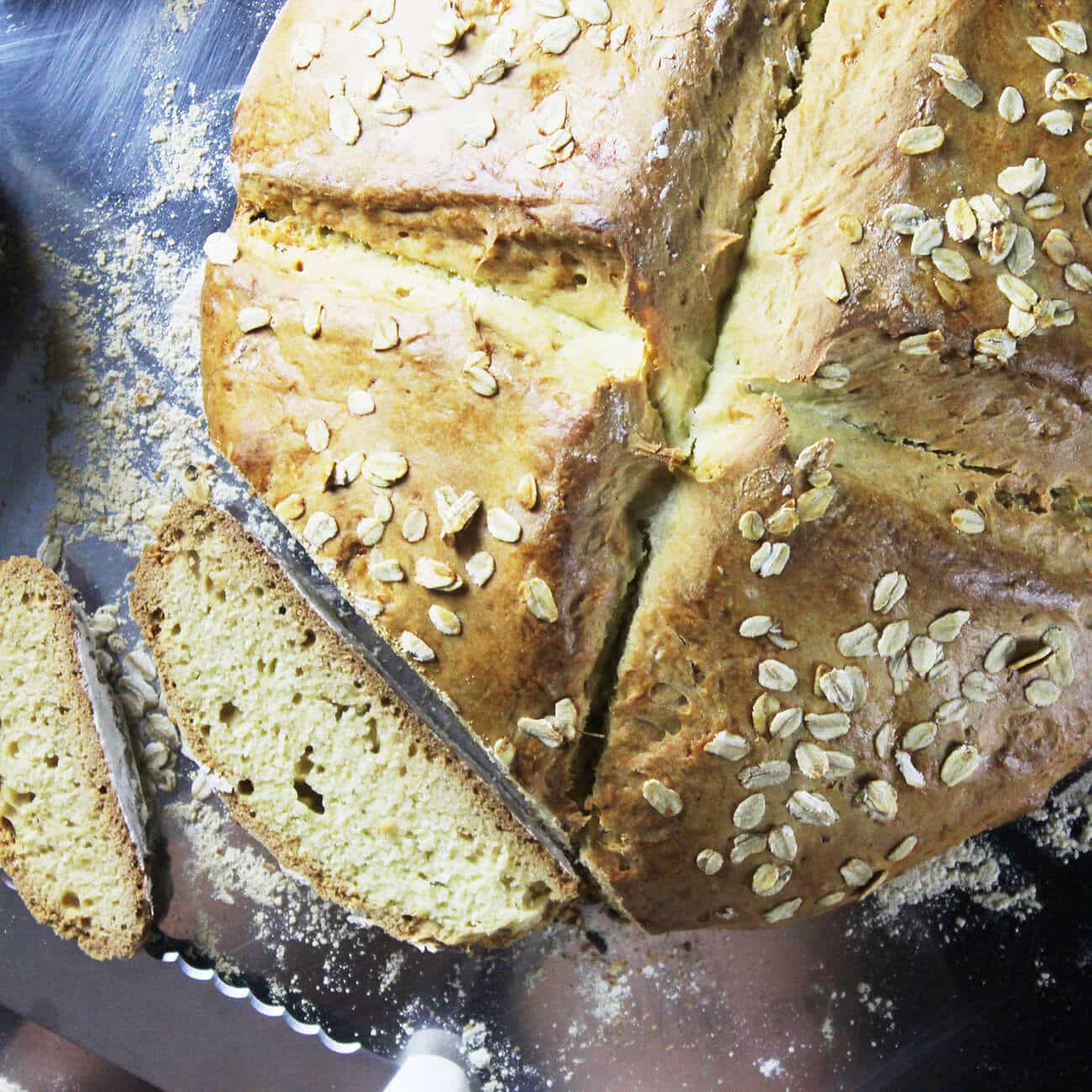 Photograph of the recipe for classic irish soda bread.