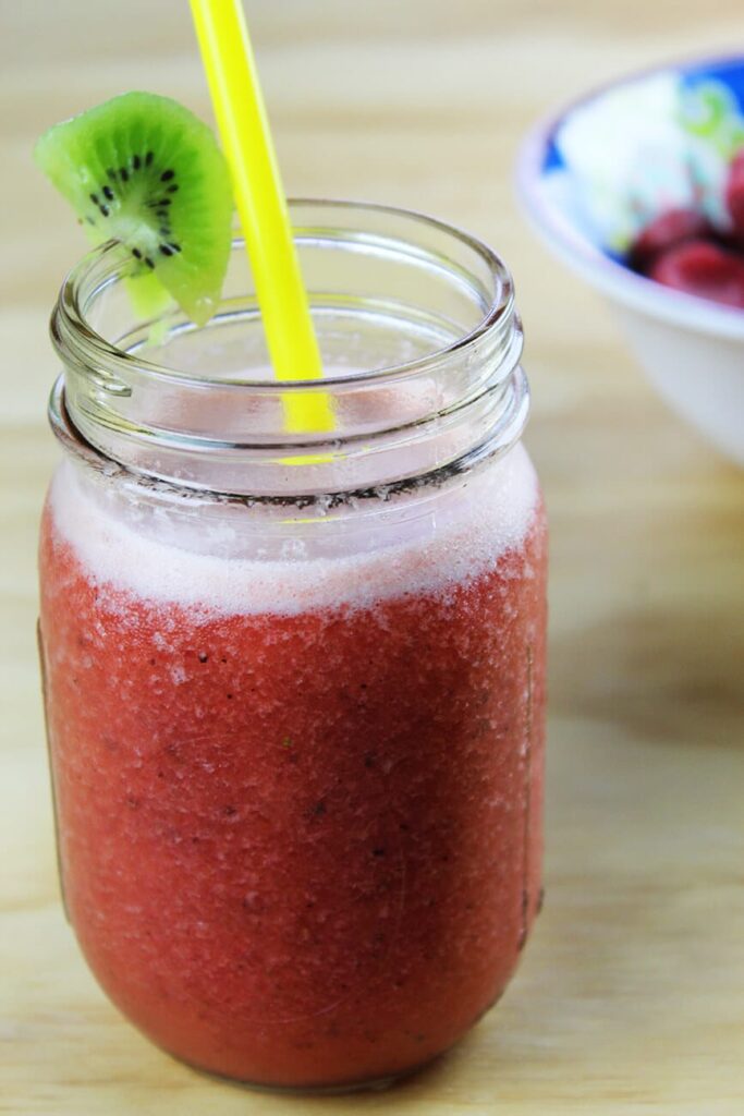 Smoothie de fresa kiwi