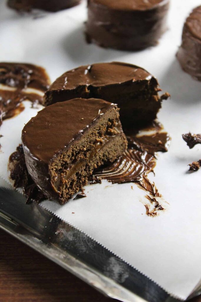 Argentinian chocolate cookies covered with chocolate