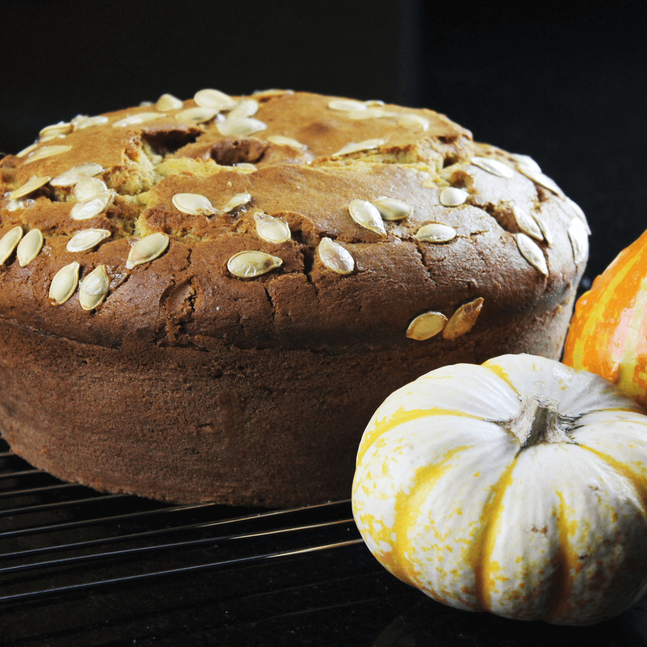 Photograph of the recipe for pumpkin bundt cake.