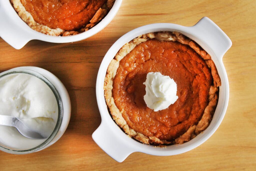 Mini sweet potatoe pies