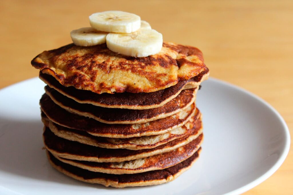 Panqueques saludables de plátano receta