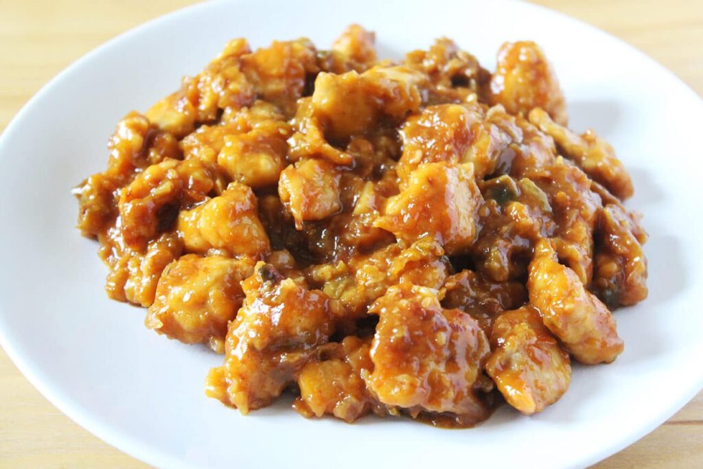 Pollo a la naranja agridulce
