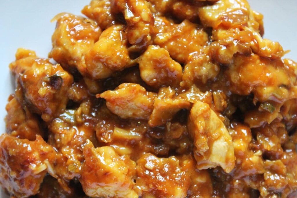 Homemade orange chicken