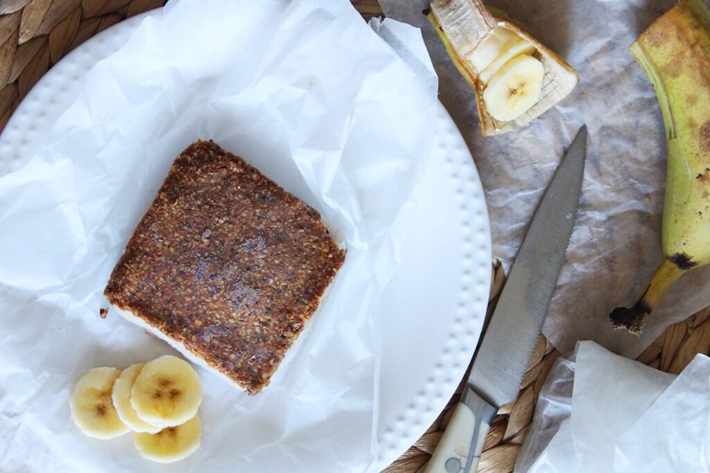 Sandwich de helado de plátano
