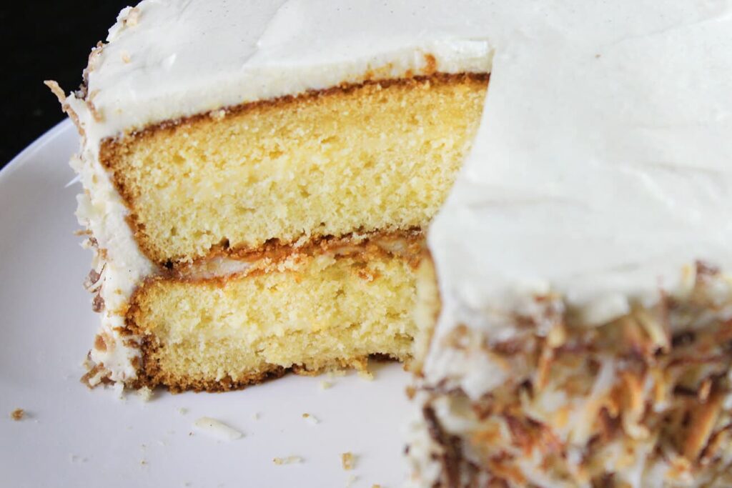 Pastel de coco receta