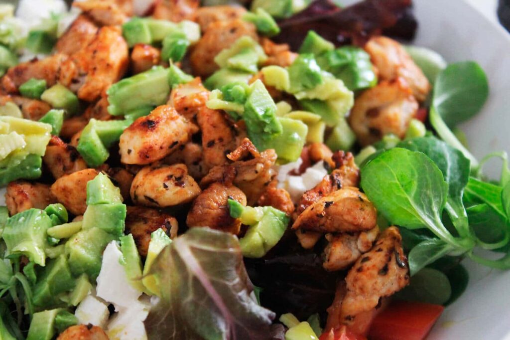 Spicy chicken salad recipe 