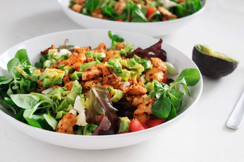 Chicken avocado salad 