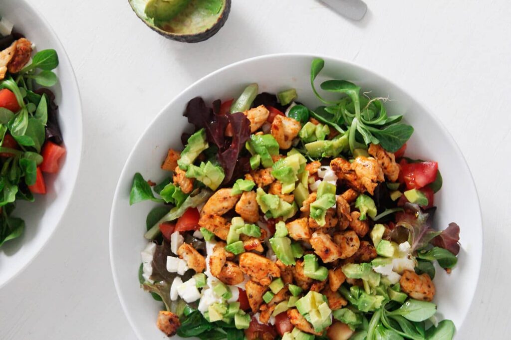Spicy chicken salad recipe 