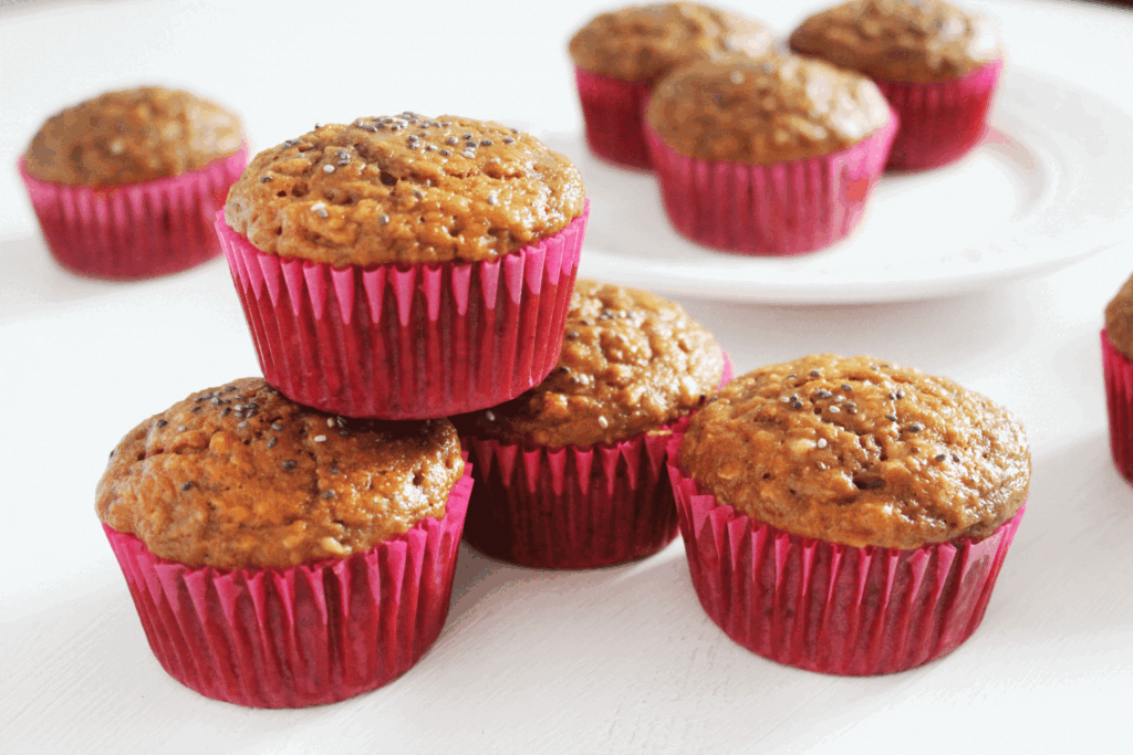 Muffins de avena y melaza