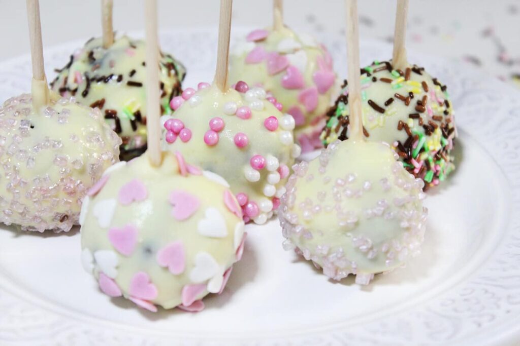 cake pops de chocolate