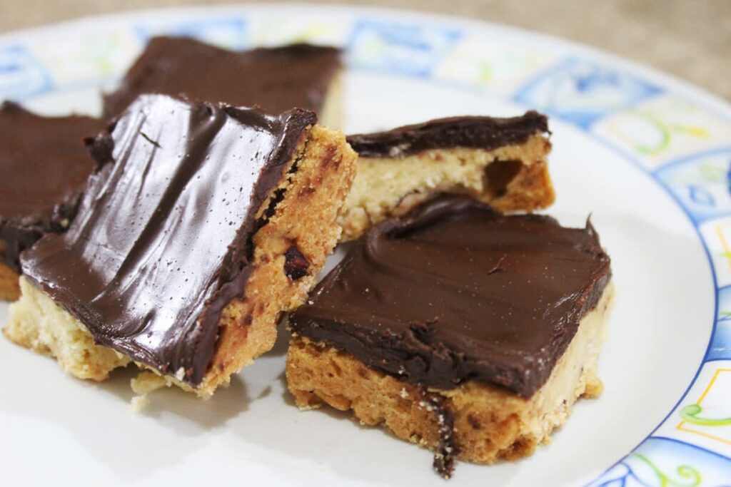 chocolate hazelnut cookie bars