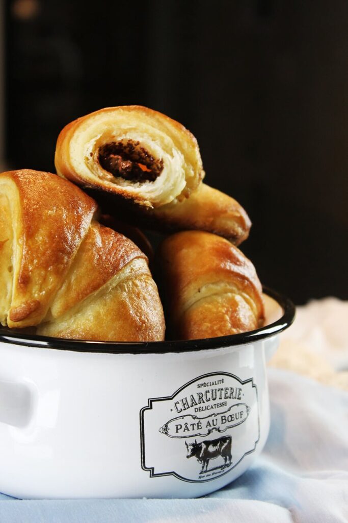 Receta de cuernitos de nutella