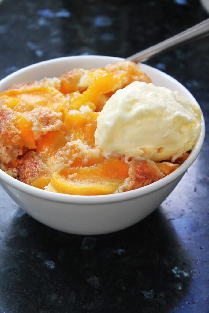 peach cobbler vertical