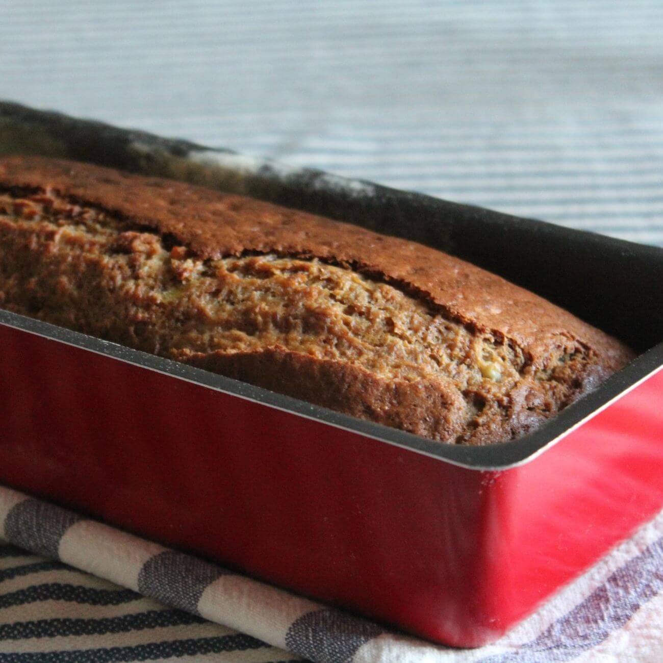 Photograph of the recipe for healthy banana bread.