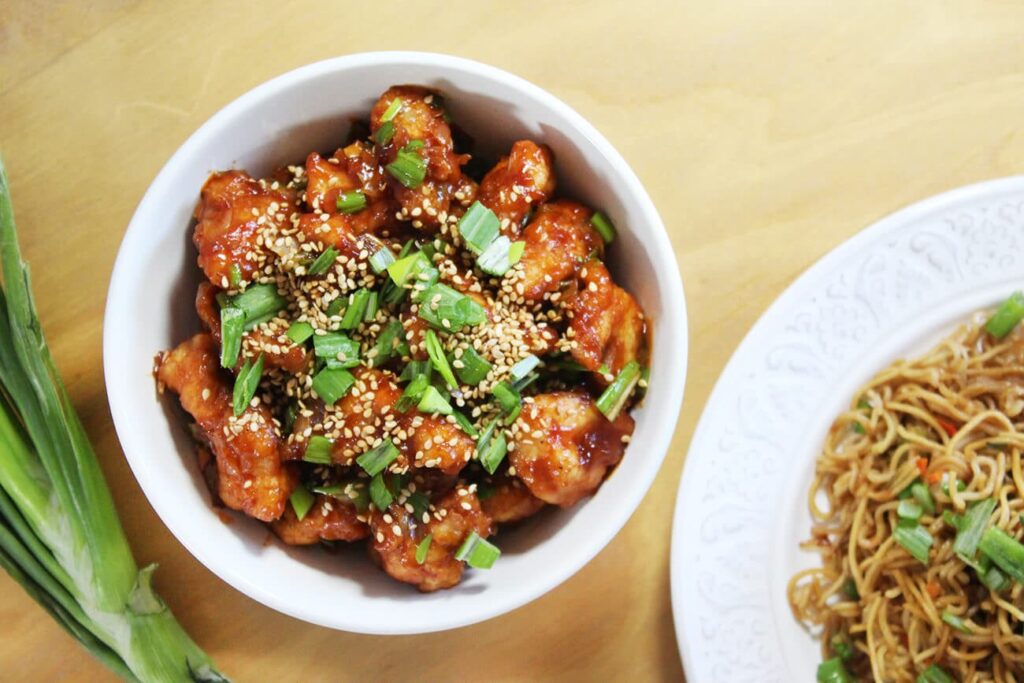 Crunchy sesame chicken 