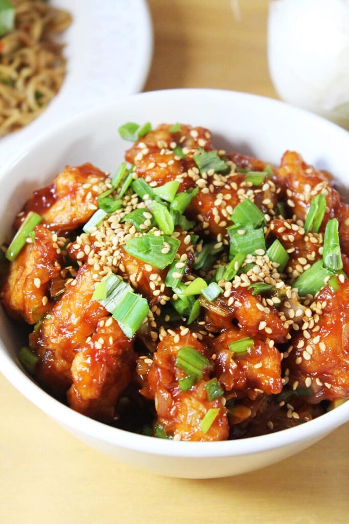 Fried crunchy sesame chicken recipe 