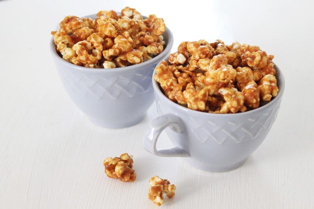 Receta de palomitas con caramelo caseras