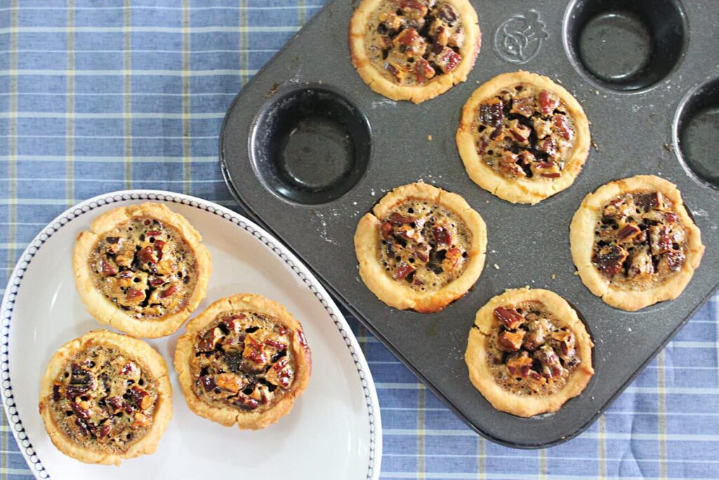 Mini tartaletas de nueces pecanas o de castilla 