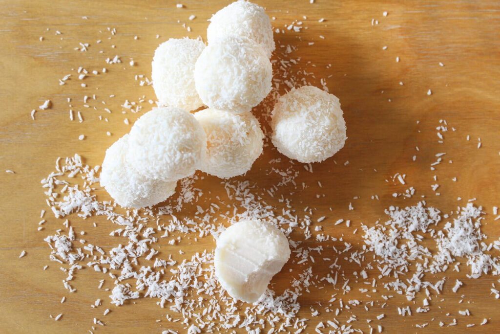 Como hacer bolitas de coco faciles