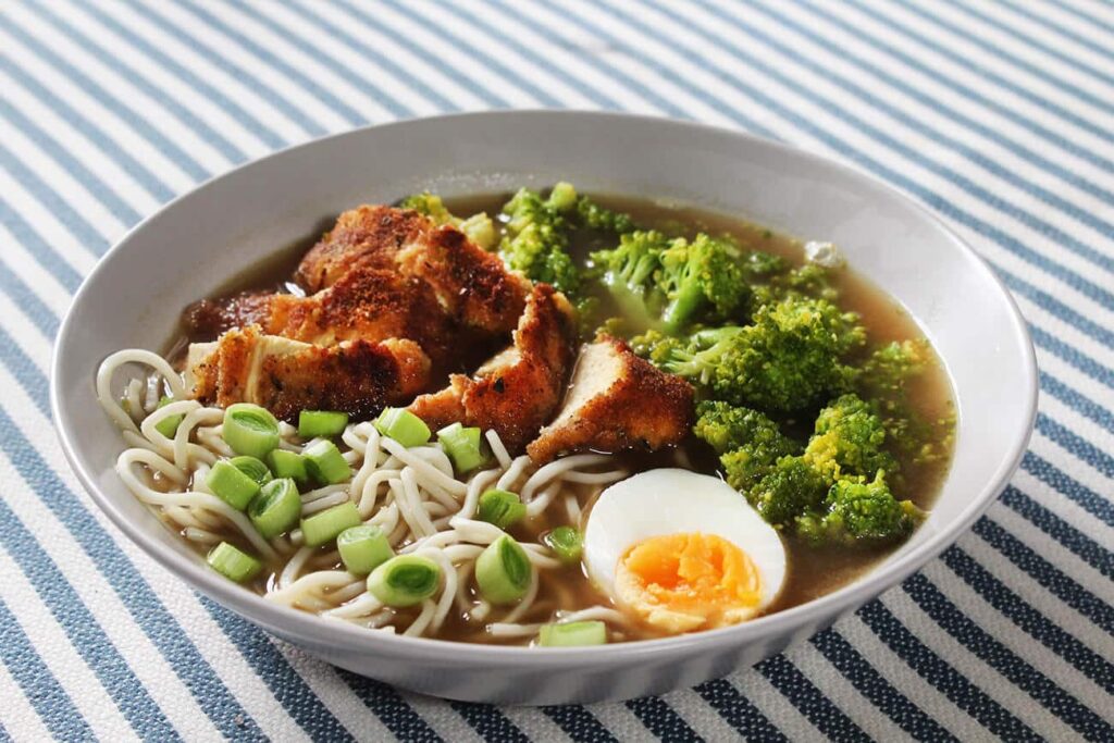 Quick chicken ramen