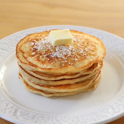Coconut pancakes, rich, fluffy and soft - HORNO MX