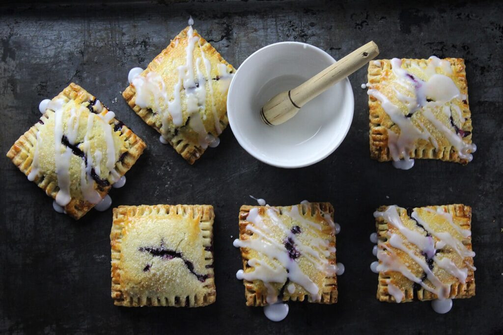 Homemade blueberry pop tarts