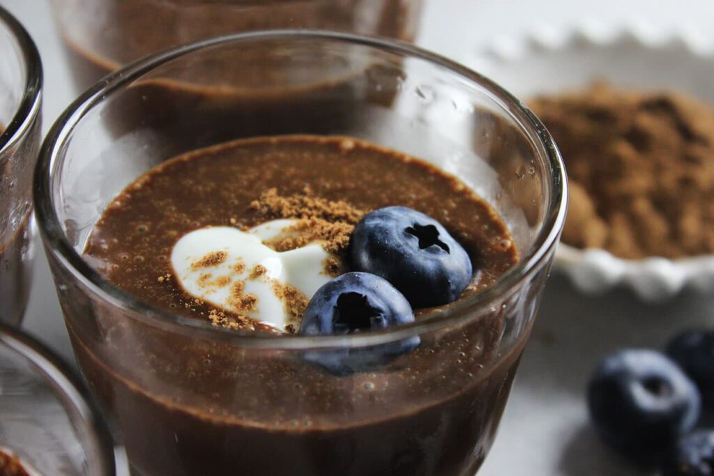 Postre vegano de chocolate 