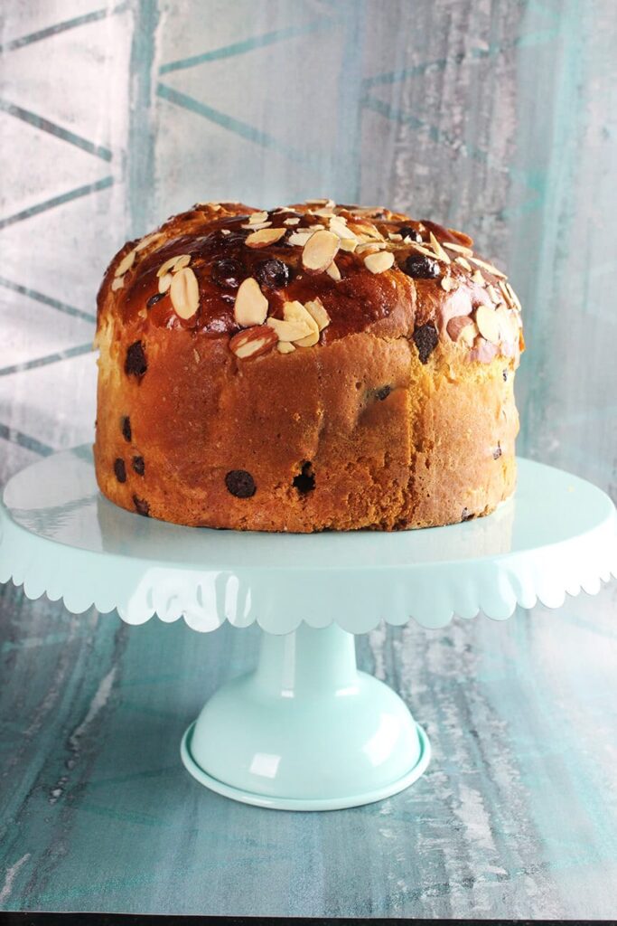 Receta de panettone con chispas de chocolate