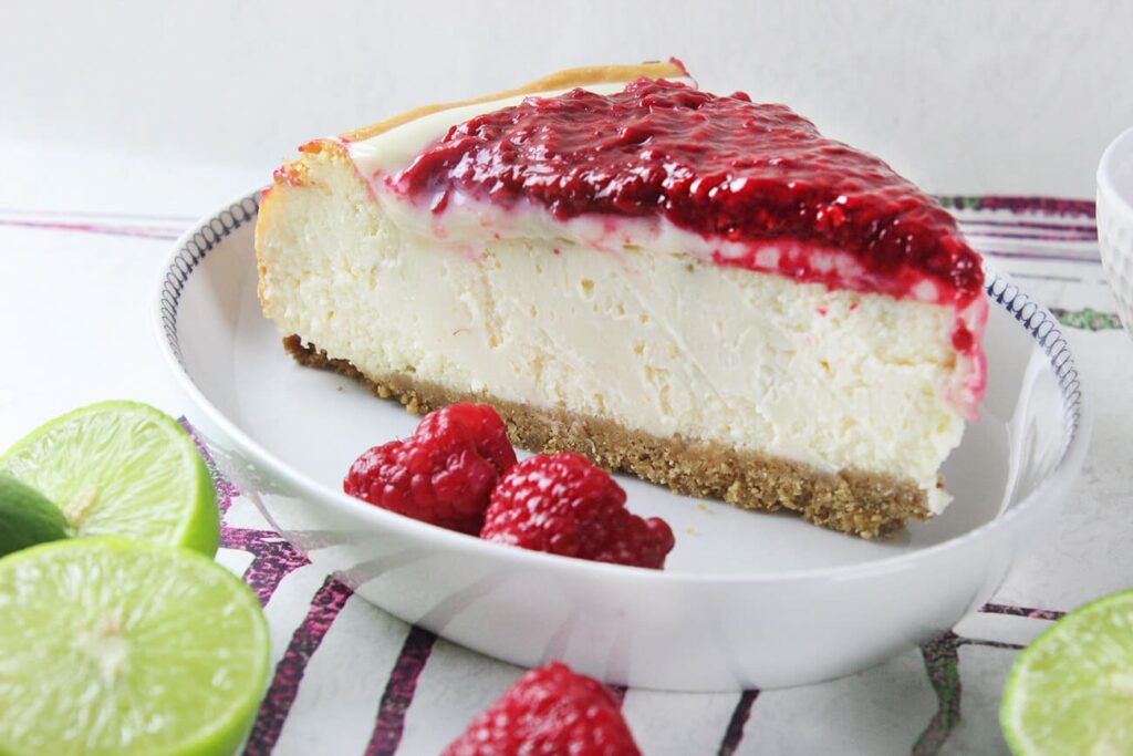 Como hacer un cheesecake de frambuesa y limon