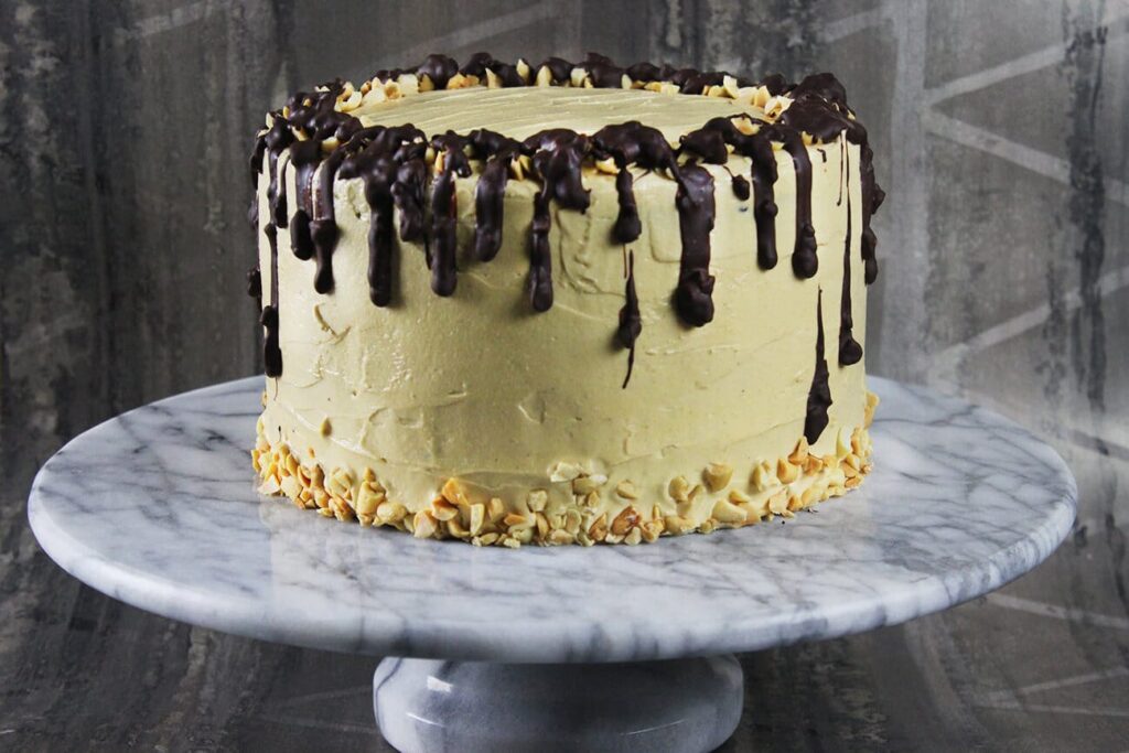 El mejor pastel vegano de chocolate con mantequilla de maní
