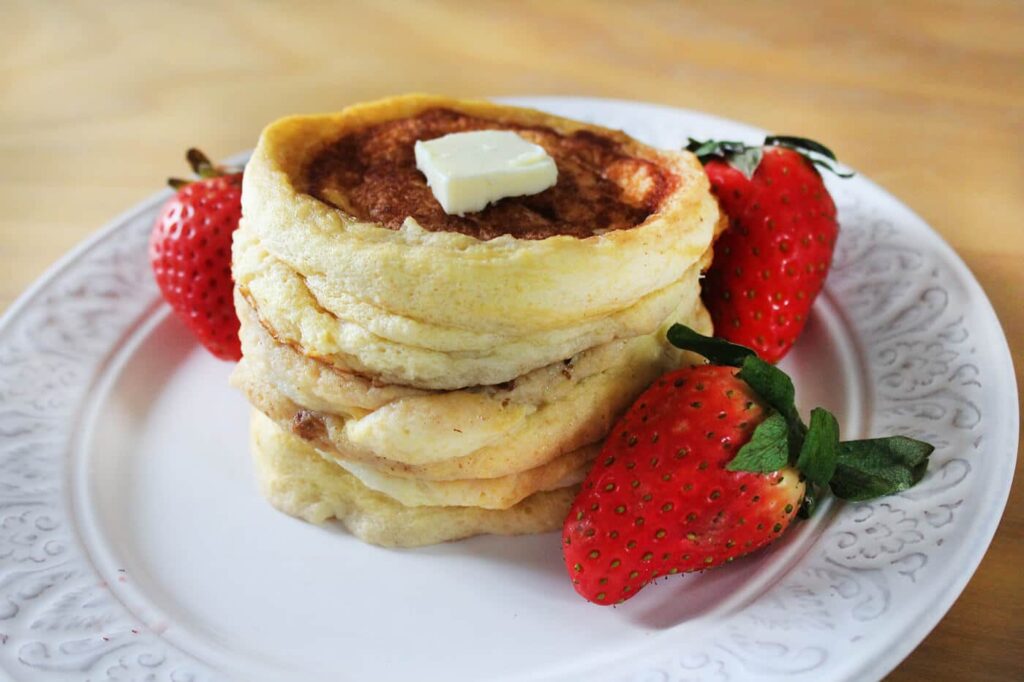 Homemade japanese pancakes
