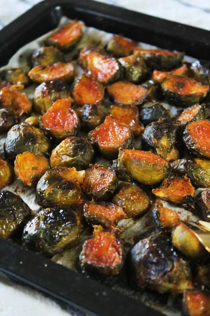 Honey sriracha roasted brussels sprouts recipe