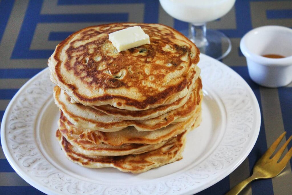 Como hacer pancakes de arándanos