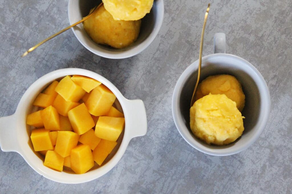 Helado de mango de 3 ingredientes