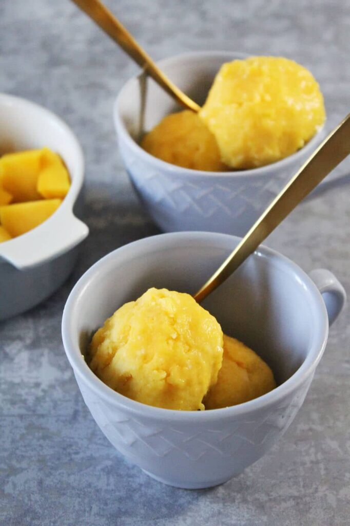 Cómo hacer helado de mango