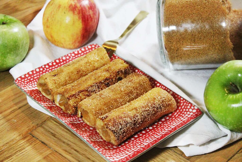 How to make apple french toast roll ups 